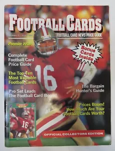 JOE MONTANA Vintage June 1990 Allan Kaye's Football Cards Magazine Used no cards - Picture 1 of 3