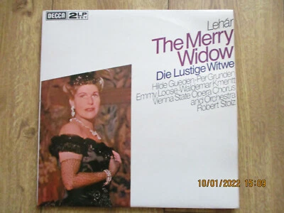 Lehar - The Merry Widow (VINYL) Die Lustige Witwe - VGC!!!! DOUBLE LP - DECCA - Image 1 of 2