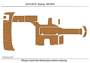 Sea Ray 190 SPX 2019 plataforma de natación cabina bote espuma EVA imitación teca cubierta suelo - Imagen 1 de 22