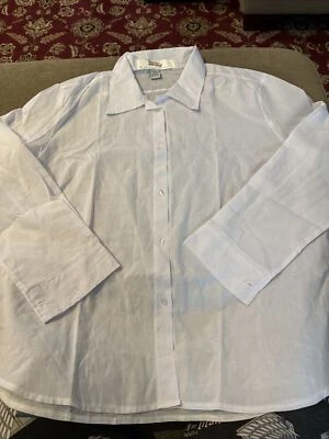 Camisa de manga corta con botones Back To The Future II para hombre blanca talla 1X (CC) Foto 1 de 4