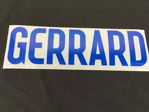 Official GERRARD Football Name Shirt Player Sporting ID ENGLAND Set Blue T242-8 - Picture 1 of 1