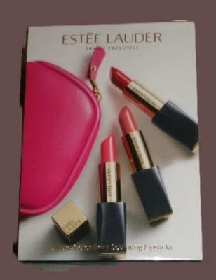ESTEE LAUDER Pure Color Envy Lipstick Trio Set with Case NEW - 340/280/260 - Image 1 of 3