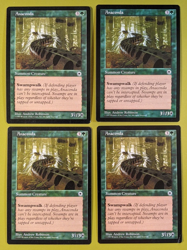 Anaconda x4 Portal 4x Playset Magic the Gathering MTG - Image 1 of 1