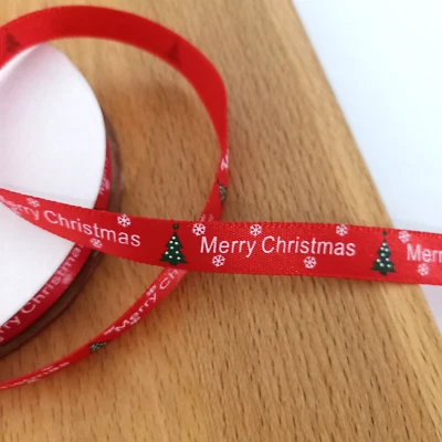 10mm Red Polyester Satin Christmas Ribbon Gifts 2M AUS Free Postage - image 1 of 2