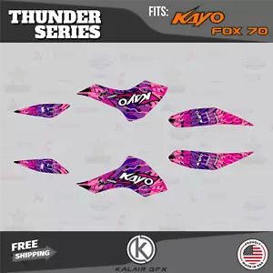 Kit de gráficos para Kayo Sports Fox-70 AY-70 Storm-70 todos los años trueno - ROSA - Imagen 1 de 6