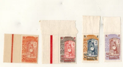 1915/16-Colonies françaises-Série 4 timbres-Cote des somalis neuf-Yt.83/6-A5. - Photo 1/2
