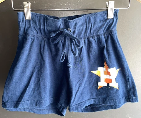 Houston Astros Womens Shorts Small Blue MLB Merchandise Concepts Sports Iron On Cover