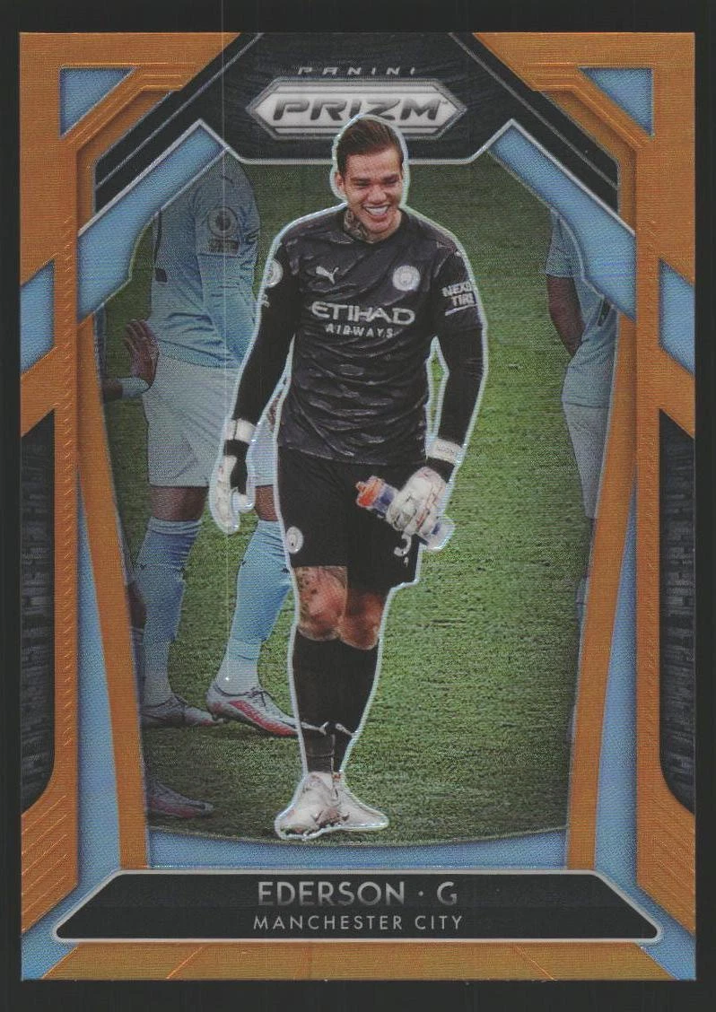 2020-21 Panini Prizm Premier League #91 Ederson Orange Prizm #/25
