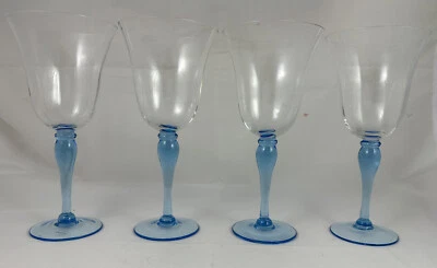 Block Crystal Melody 蓝色 Stem 酒杯水杯 4 件套 — 第 1/4 张图片