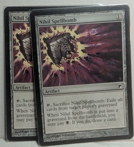 2x Nihil Spellbomb - Scars of Mirrodin - Magic The Gathering - MTG - Picture 1 of 2