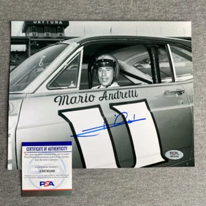 INDY CAR GREAT- MARIO ANDRETTI AUTOGRAPH 8x10 PORTRAIT PHOTO PSA/DNA AM76100 - Picture 1 of 1