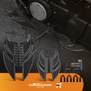 estriberas delanteras y traseras para Harley Dyna Fatbob FXDF Street Glide - Imagen 1 de 12