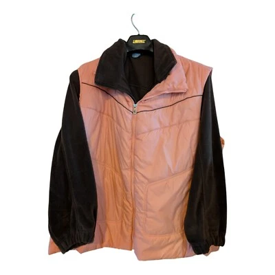 Avenue Pink & Brown Size 26-28, 2 In 1 Vest/Fleece Jacket Combo - Image 1 of 4