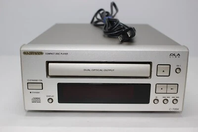 [Tray Issue] Free Shipping Onkyo C-705X CD Player Audio Stereo Silver - Image 1 of 4
