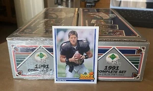 TWO 1991 UPPER DECK FOOTBALL FACTORY SETS #647 FAVRE ROOKIE ONE SEALED ONE OPEN - Bild 1 von 1