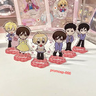 6Pc/Set Ouran High School Host Club Haruhi Fujioka Tamaki Suou Acrylic Stand