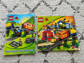 LEGO DUPLO Deluxe Train Set #10508 (Motorized Locomotive) + 10506 (extra tracks)