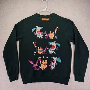 Nickelodeon Aaahh!!! Real Monsters Crewneck Sweatshirt Womens M Pullover EUC - Foto 1 di 10