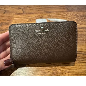 Kate Spade New York Leather Wallet Brown 4x6 NWT Designer Lux Accessories $199 - Picture 1 of 6