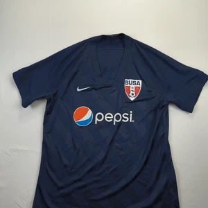 Nike USA Soccer Jersey Youth LG  Blue Birmingham United States BUSA - Afbeelding 1 van 12