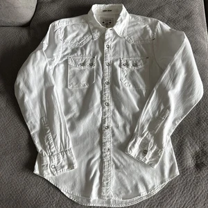 Mens Vintage Guess Sz Small Western Cowboy Pearl Snap Button Down Rodeo Heavy  - Picture 1 of 20
