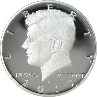 2019 S Kennedy Half Dollar Choice Proof .999 Silver 50c Coin - Image 1 of 4