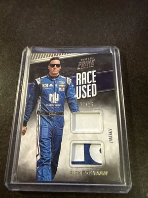 Alex Bowman 2018 Prime Race Used Dual Firesuit Card /25 - Image 1 of 2