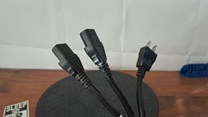 8ft Power Y Splitter Kabel AC / Przewód / Drukarka / Skaner / PC / Komputer 16AWG 300V - Zdjęcie 1 z 4