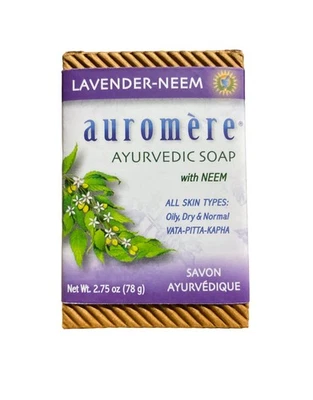 Auromere Ayurvedic Bar Soap - 2.75 oz - Lavender-Neem - Image 1 of 3