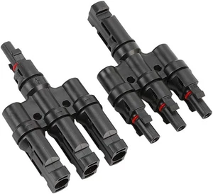PV T-Solarstecker für Kabel, 3-fach Verteiler, wasserdicht IP67 - Bild 1 von 4