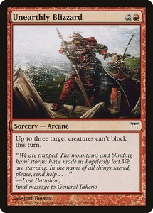 UNEARTHLY BLIZZARD - Champions of Kamigawa – MTG Magic the Gathering Card - Picture 1 of 5