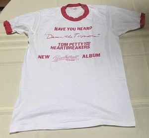 Vintage Tom Petty and the Heartbreakers '79 Damn the Torpedoes  Ringer T-Shirt - Picture 1 of 11