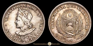  El Salvador 1 Peso (24,97g) 1904 KM-115,2 XF - Bild 1 von 3
