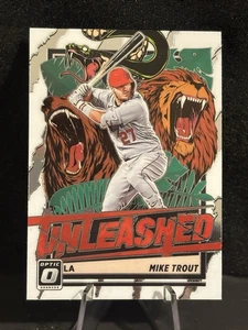 Inserto Mike Trout 2021 Donruss Optic Unleashed #1 - Los Angeles Angels - Foto 1 di 1