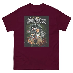 peruanisches LA TIA VENENO SLANG FÜR Fast Food aus Peru klassisches Herren-T-Shirt - Bild 1 von 25