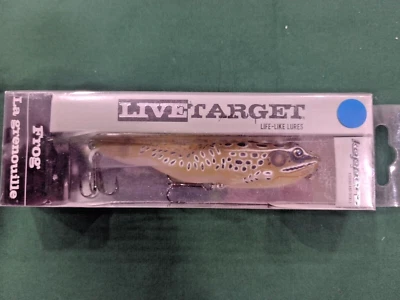 Koppers LiveTarget Frog Lures Topwater Walking Frog Fishing Lure Ghost/Yellow - Image 1 of 3