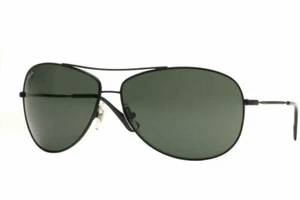 Ray-Ban Men's Highstreet Aviator Sunglasses (RB3293 006/71) Black/Green $175 - Picture 1 of 4
