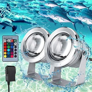 LED Underwater Lights IP68 Submersible Spotlight Color Changing Underwater Pool - Picture 1 of 12