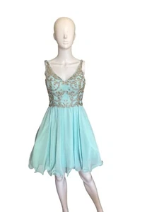 Vestido formal con cuentas para mujer Dancing Queen EE. UU. talla pequeña - Imagen 1 de 10