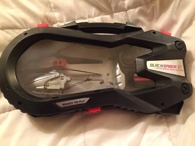 Helicóptero interior inalámbrico táctico Black Spider XT plateado nuevo en caja Foto 1 de 2