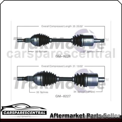 Juntas de eje delanteras para Chevrolet Impala TrakMotive CV para 2006 2007 2008 2009 Foto 1 de 4