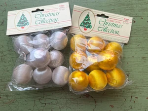 Vintage Satin Threaded Mini Feather Christmas Tree Ornaments - Picture 1 of 19