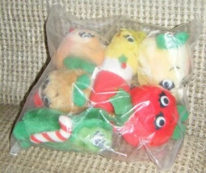 1991 DELMONTE CHRISTMAS YUMKINS ORNAMENTS Set 6 Neu in versiegelter Verpackung - Bild 1 von 1