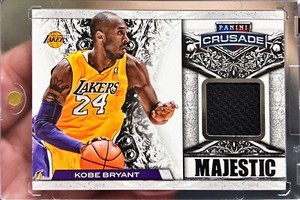2013-14 Crusade Kobe Bryant Majestic Game Worn Jersey Patch Card /299 #48 Lakers