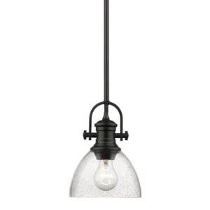 Golden Lighting Hines Mini Pendant, Black - 3118-M1LBLK-SD - Picture 1 of 1