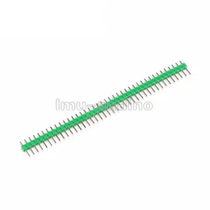 10PCS 2,54mm Verde 40Pin 1x40P Maschio Pin Rompibile Connettore Striscia Intestazione - Foto 1 di 4