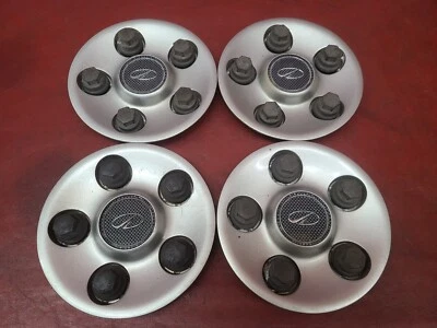 2000-2002 Oldsmobile Intrigue Set of 4   5 Lug Silver Plastic Center Caps 6.75" - Image 1 of 4