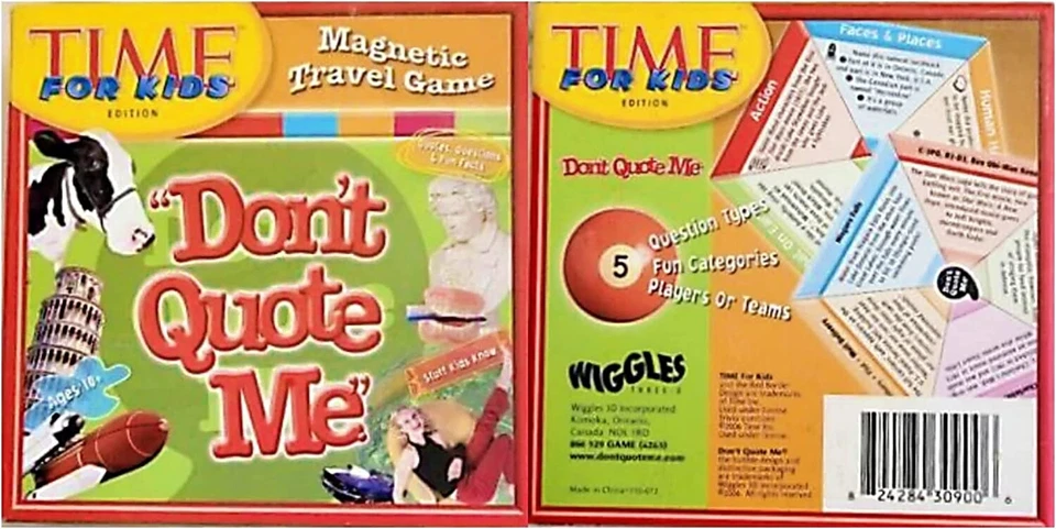 Don’t Quote Me (Time For Kids Edition) - Magnetic Travel Game - Sealed - Image 1 of 1