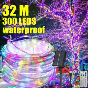 10-30m Solar Lichtschlauch Außen LED Streifen Lichterschlauch Lichterkette IP65 - Bild 1 von 27
