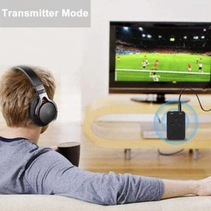 Bluetooth Receiver Transmitter 2 in 1 Stereo APTX Wireless Aux Audio Car Adapter - Picture 1 of 11